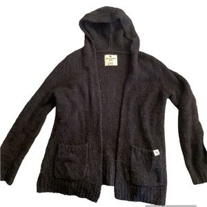 Abercrombie kids, black fleece hoodie 11/12